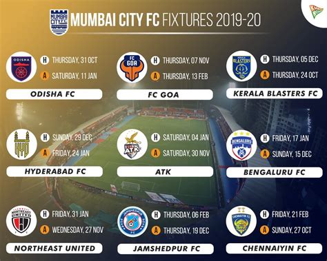 mumbai city fc fixtures